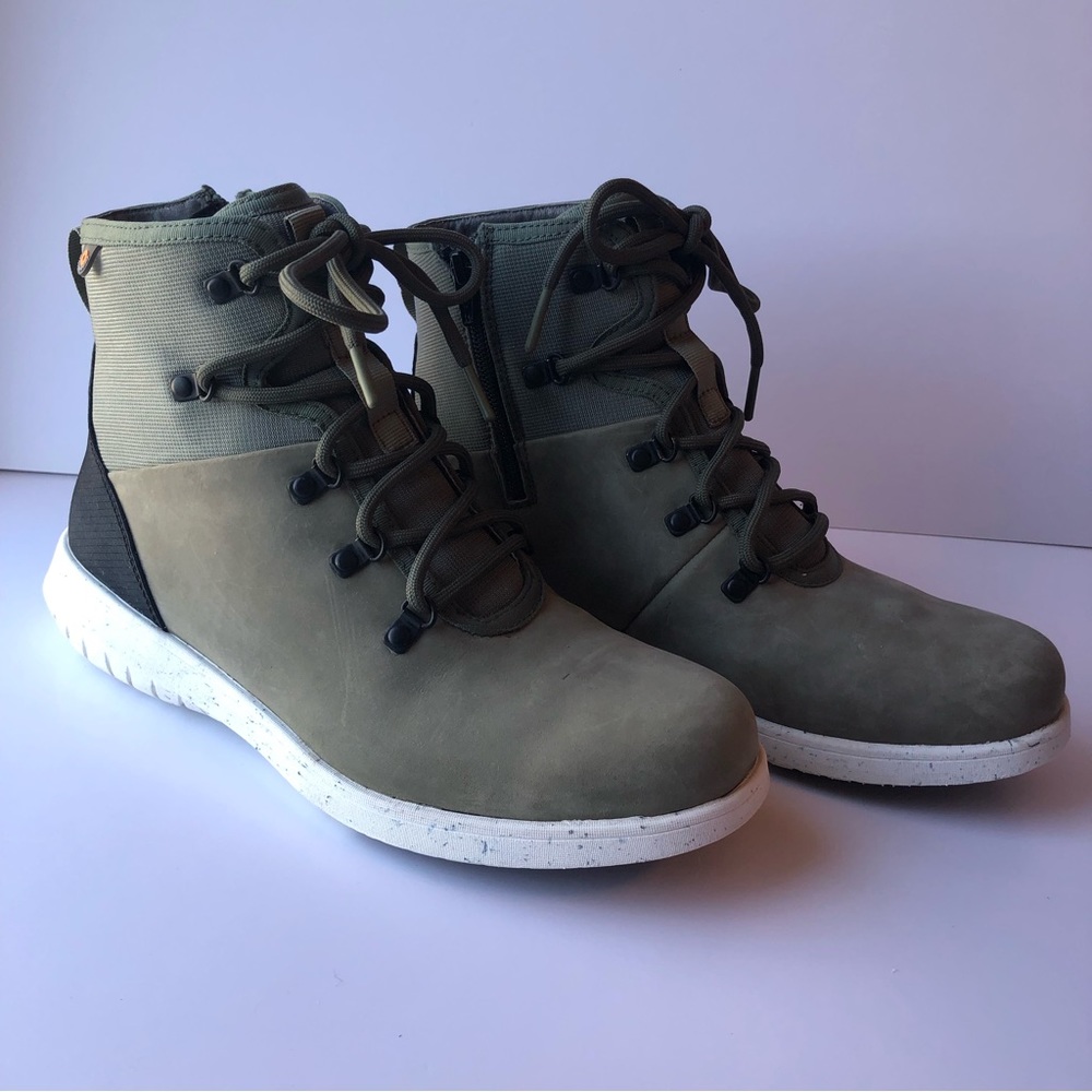 Bogs Loden Olive Green Black Juniper Hiker Women's Casual Boots - Picture 2 of 16